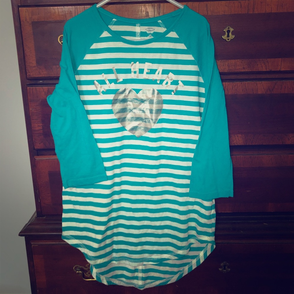 Girls 3/4 sleeve “All Heart” Tee
